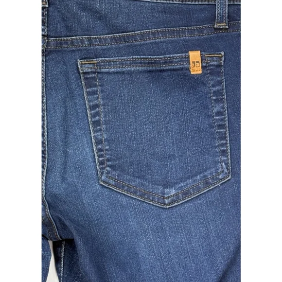 Joe's Skinny Ankle Jeans 29 Frayed Hem Dark Wash Blue Denim Stretch Mid Rise - Picture 4 of 6